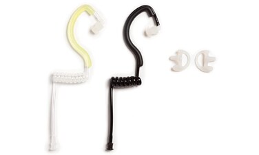 EarHugger Accessory Kit - Clear and Black Tubes and Frames, Open Ear Inserts