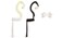 EarHugger Accessory Kit - Clear and Black Tubes and Frames, Open Ear Inserts