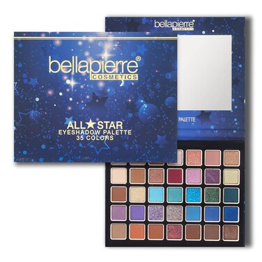 bellapierre All-Stars Eyeshadow Palette   35 Shades in Matte, Satin, Shimmer, &amp; Foil Finishes   Non-Toxic &amp; Paraben Free   Vegan &amp; Cruelty Free