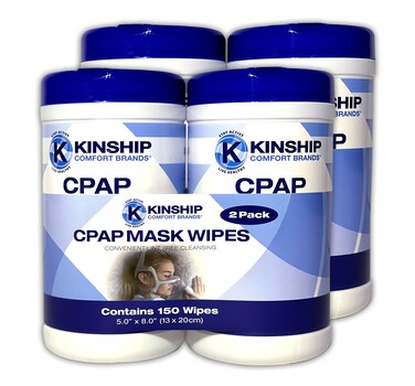 CPAP Mask Cleaning Wipes Unscented &amp; Lint Free   CPAP Wipes for Mask, CPAP Filters, CPAP Tubes and CPAP Machines   300 Wipes   4 Canisters