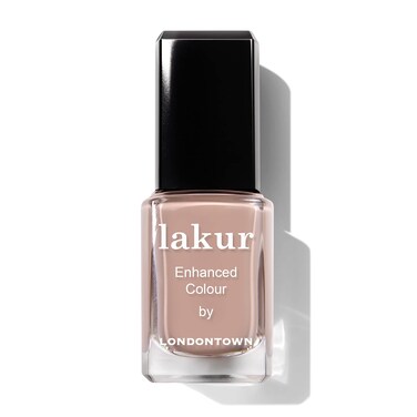LONDONTOWN lakur Nail Polish - Chip-Resistant, Non-Toxic, Conditions &amp; Hydrates Nails   Nude Brown, .40 fl oz