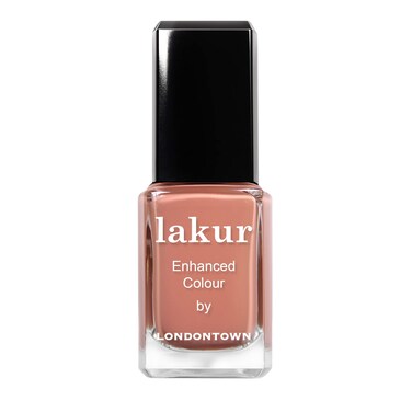 LONDONTOWN lakur Nail Polish - Chip-Resistant, Non-Toxic, Conditions &amp; Hydrates Nails   Nude Brown, .40 fl oz
