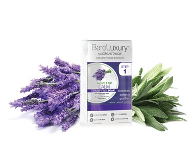 Morgan Taylor BareLuxury 4-Step Complete Pedicure &amp; Manicure Packs, Hand and Foot Spa Kit in 4 Packs, Pedicure and Manicure Kit, Self Care