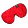 Dream Essentials Ultra Silk 360 Sleep Mask, Red Jacquard, All Natural Hypoallergenic Mulberry Silk, 2 Fully Adjustable Straps, Thin Profile mask Great for Side, Stomach or Back Sleepers