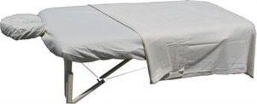 Therapist's Choice Deluxe Flannel Massage 3 Piece Sheet Set- Natural