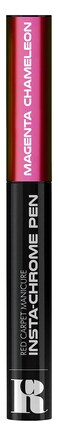 Red Carpet Manicure Insta-Chrome Pens - Fast &amp; Easy Chrome Finish for Nails, No Mess, LED Cured, Multi-Dimensional Shades, High Shine, Instant Chrome Effect (Magenta Chameleon, 0.5g)