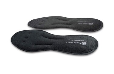 Liquid Massaging Orthotic Shoe Insoles - Foot Pain Relief and Arch Support - Glycerin Filled - Shock Absorbing Foot Massage for Plantar Fasciitis - Women's 7-8