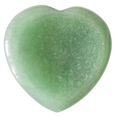 Thumb Worry Stone,Hand Carved Heart Shaped Polished Healing Crystal Stress Relief Pocket Stones, Green Aventurine