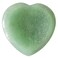 Thumb Worry Stone,Hand Carved Heart Shaped Polished Healing Crystal Stress Relief Pocket Stones, Green Aventurine
