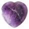 Thumb Worry Stone,Hand Carved Heart Shaped Polished Healing Crystal Stress Relief Pocket Stones, Amethyst