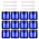 Lil Ray 2 Oz Glass Cream Jars with Black Lid (12 PCS) Empty Cobalt Blue Glass Containers Refillable Cosmetic Vials for Lotion, Ointment