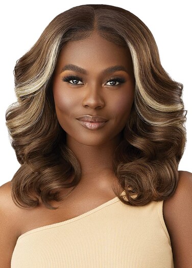 Outre Lace Front Wig - Perfect Hair Line 13X4 - Imani (DRFF/GINGER BROWN)