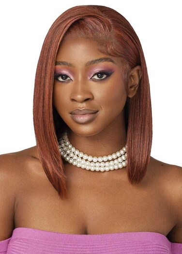 Outre Lace Front Wig - Perfect Hair Line 13X4 - Swoop Series - Swoop 5 (GINGER SPICE)