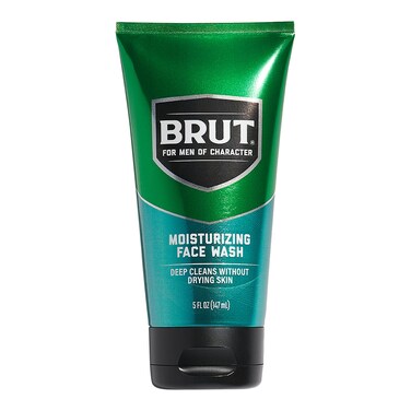 Brut Moisturizing Face Wash - Deep Pore Cleansing and Conditioning Prep for Shaving - Face Cleanser with No Parabens, Phthalates or Dyes - 5 oz