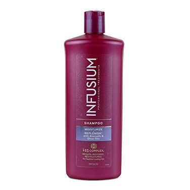 Infusium Moisturize and Replenish Shampoo - Infused with Avocado and Olive Oil - Hair Care for Dry Hair - Moisturizing Shampoo for Women - 1 L