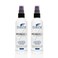 Detangler plus Styling Hair Spray 8 oz (2-Pack Gift Set) - Heat Protectant and Blowout Spray - Leave in Conditioner for Sensitive Skin - Fragrance Free Hypoallergenic Unscented