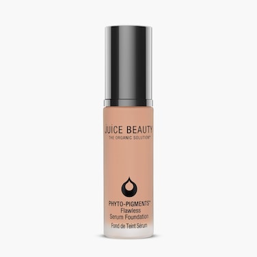 Juice Beauty Phyto-Pigments Flawless Serum Foundation - 12 Desert Beige - 30 mL - Medium-to-Full, Long-Lasting Coverage - Reduces Look of Wrinkles + Pores - Vegan, Cruelty Free
