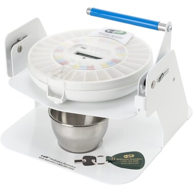 e-Pill MedTime Station Pro - Advanced Locked Automatic Pill Dispenser - Clear Lid