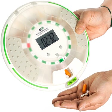 e-Pill MedSmart Voice - Locked Automatic Pill Dispenser - Reminds with a Friendly Voice
