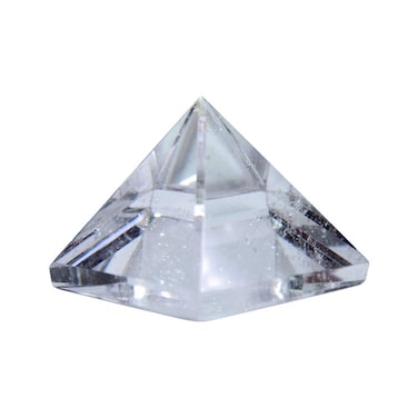 Runyangshi Natural Clear Quartz Crystal Pyramid Energy Generator   1.6x1.6in (4x4cm) Healing Crystal Pyramid for Protection &amp; Positive Energy   Natural Quartz for Chakra Reiki Home Decor