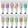 BODY &amp; EARTH # LOVE 12 Pack Natural Plant Fragrance Moisturizing Hand Cream for Dry Hands Mini Hand Lotion with Shea Butter Travel Size Hand Cream Set Gift Set for Women