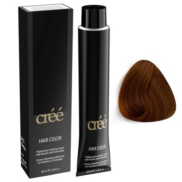 Cree Professional Permanent Hair Color, 100ml - 3.4 fl.oz. (Light Copper Golden Blond 8.34)
