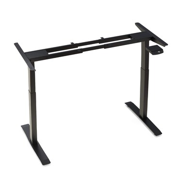 Master Massage Electric Height Adjustable Model L Table Frame With Dual Motor Lift System &amp; Double Beam Structure Design With Black, 1count