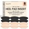 Heel Pad Shoe Insert   6 Pairs of Shoe Pad Inserts for Men &amp; Women's Shoes, Dress Shoes, High Heels, Loafers &amp; Sneakers   Soft &amp; Comfortable   Strong Adhesive for Lasting Adhesion   Black &amp; Apricot