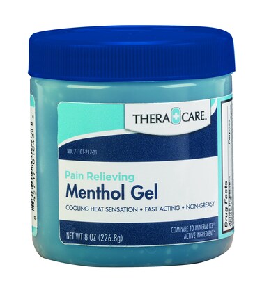 Thera Care Pain Relieving Menthol Gel   Temporarily relieves The Minor Aches and Pains of Muscles and Joints   Size: 8 oz.
