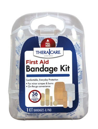 Thera Care First Aid Bandage Kit   Assorted, 36 Count