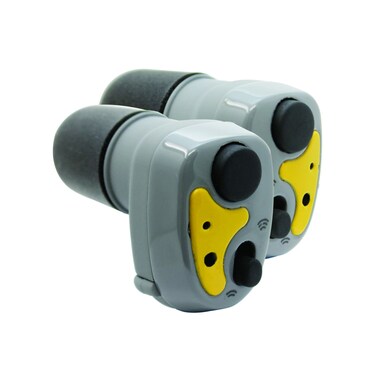 Lucid Audio Saf-T-Ear SafetyBuds Electronic Hearing Protection, Yellow (ERSTEBUDS)