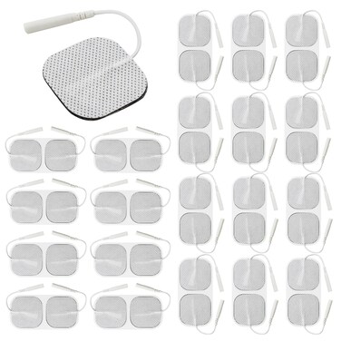 ChoiceMMed Universal TENS Unit Gel Replacement Electrode Pads for Electronic Pulse Stimulators with Advanced Latex-Free Technology for Electrotherapy (40 Units)