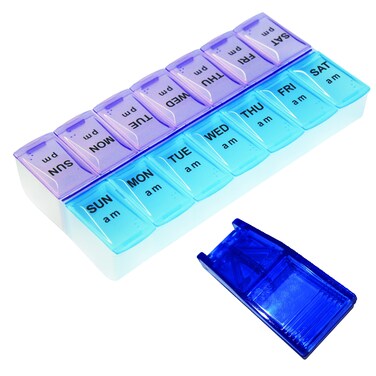 Rehabilitation Advantage Pill Organizer, V-Grip Pill Splitter