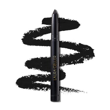 LAURA GELLER NEW YORK Kajal Longwear Kohl Eyeliner Pencil with Caffeine, Smooth &amp; Blendable Makeup, Deep Black