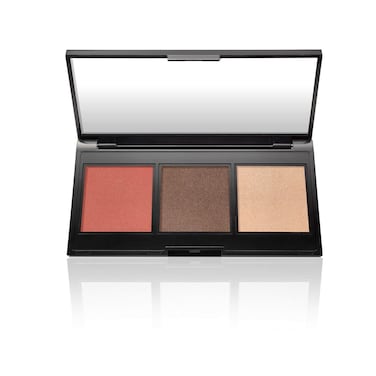 LAURA GELLER NEW YORK Multitasking Eye Lip Cheek Palette Cream to Powder Trio, Nudes