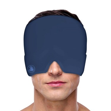 Body Glove Migraine Relief Cap Hot and Cold Headache Relief Cap Gel Mask, Hangover Headache Relief