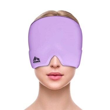 RBX Migraine Relief Cap Hot and Cold Headache Relief Cap Gel Mask, Hangover Headache Relief