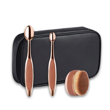 Artis Elite 3 Brush Set in Rose Gold, 3 Pc Makeup Brush Set