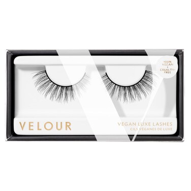 Velour Vegan Luxe Eyelashes, Luxurious Natural False Lashes, Lightweight, Reusable, Handmade Fake Lash Extensions, Wear up to 25 Times, 100% Vegan Mink, Soft &amp; Comfortable, All Eye Shapes
