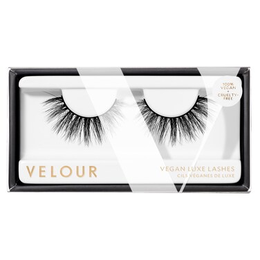Velour Vegan Luxe Eyelashes, Luxurious Natural False Lashes, Lightweight, Reusable, Handmade Fake Lash Extensions, Wear up to 25 Times, 100% Vegan Mink, Soft &amp; Comfortable, All Eye Shapes