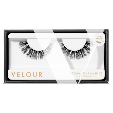 Velour Vegan Luxe Eyelashes, Luxurious Natural False Lashes, Lightweight, Reusable, Handmade Fake Lash Extensions, Wear up to 25 Times, 100% Vegan Mink, Soft and Comfortable, All Eye Shapes