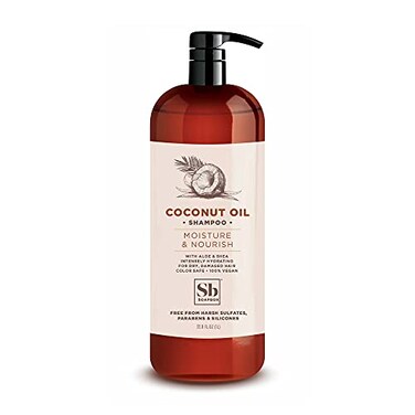 Soapbox Coconut Oil Shampoo, Sulfate Free, Paraben Free, Silicone Free, Color Safe, and Vegan Hair Shampoo (33.8 Ounces)