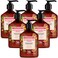 Soapbox Hand Soap Watermelon + Basil Hand Soap for Bathroom &amp; Kitchen with Pump Dispenser, (6 Pack, 8 oz Each)