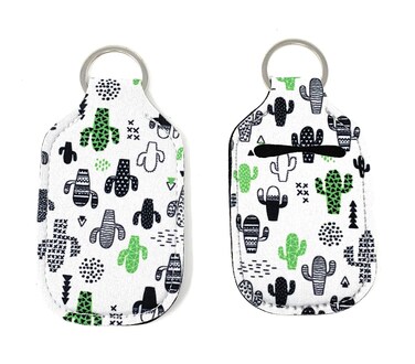 Daisy Lane Hand Sanitizer Holder for Backpack Kids Travel Size Baseball Softball Keychain