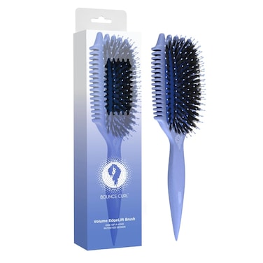 Bounce Curl Volume EdgeLift Brush, 5-in-1 Tool for Volumized, Defined Curls, Waves &amp; Coils - Blue
