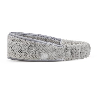 VOLO Luna Gray Spa Headband for Women   Hair Band for Makeup, Washing Face, Skincare, Facial, Shower &amp; More   Ultra-Soft, Absorbent, Stretchy, Non-Slip   Fits All Head Sizes   Microfiber