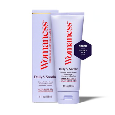 Womaness Daily V Soothe External Gel Hydrator - Hyaluronic Acid Moisturizer for Everyday Dryness - Silicone Free, Non-Irritating - Estrogen &amp; Hormone Free (4oz)
