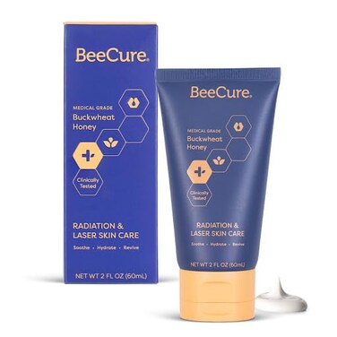 Radiation Relief and Laser Burn Skin Care Cream, Burn Relief Cream with Buckwheat Honey &amp; Calendula, 60ml Tube