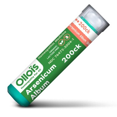 OLLOIS Arsenicum Album 200ck, Organic, Lactose-Free, Vegan, Homeopathic Medicine, 80 Pellets (Pack of 1)
