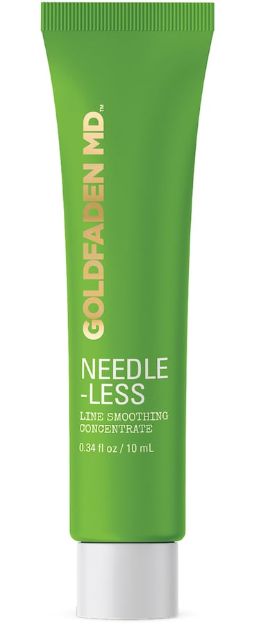 Goldfaden MD Needle-Less Line Smoothing Concentrate for Face &amp; Neck   w/Seaweed Extract, Hyaluronic Acid, Hexapeptides, Organic Red Tea Extract